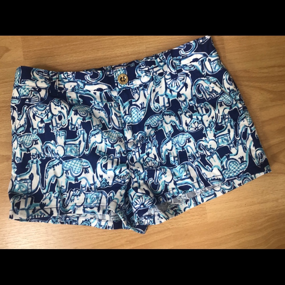 Lilly Pulitzer Get Trunky Elephant Girls Shorts